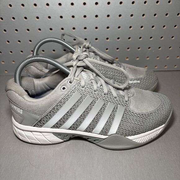K-Swiss Shoes - K Swiss Express Light Pickleball Shoes Womens US 7.5 Gray Grey White Tennis Low